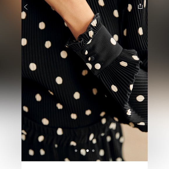 Sézane rosalinda blouse polka dot size 36 eu - Picture 3 of 7